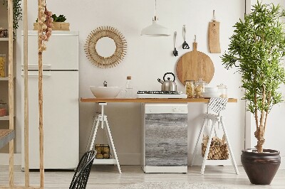 Dekoratív mágnes mosogatógéphez Szürke fa