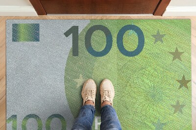 Nagyméretű lábtörlő Euro banknote money
