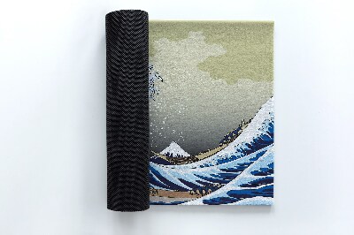 Lábtörlő Kanagawa great wave