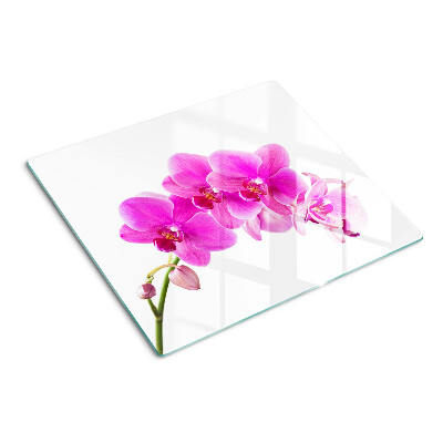 Edzett üveg vágódeszka Orchideák rózsaszín árnyalatokban