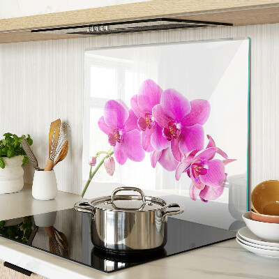 Edzett üveg vágódeszka Orchideák rózsaszín árnyalatokban