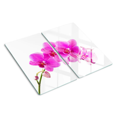 Edzett üveg vágódeszka Orchideák rózsaszín árnyalatokban