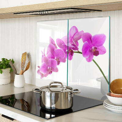 Edzett üveg vágódeszka Orchidea virágok rózsaszín árnyalatokban