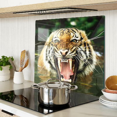 Üveg vágódeszka Tigris támadásban