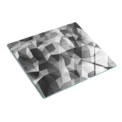 Üveg vágódeszka Absztrakt geometrikus minta