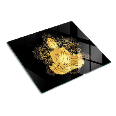 Edzett üveg vágódeszka Buddha meditációban