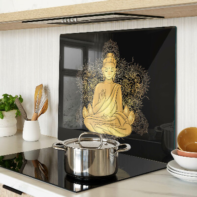 Edzett üveg vágódeszka Buddha meditációban