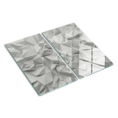 Üveg vágódeszka Absztrakt 3D minta szürke árnyalatokban