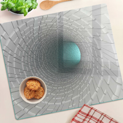 Üveg vágódeszka 3D alagút mélységhatással