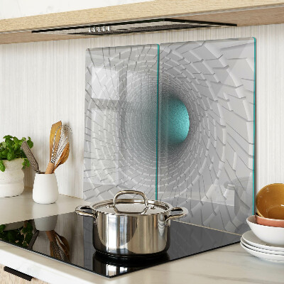 Üveg vágódeszka 3D alagút mélységhatással