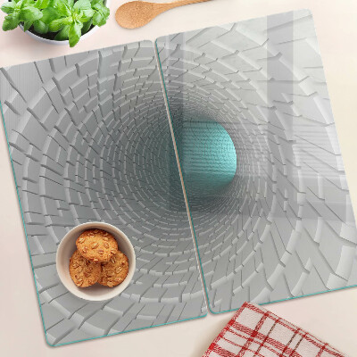 Üveg vágódeszka 3D alagút mélységhatással