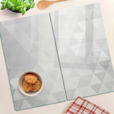 Üveg vágódeszka Geometriai minták szürke árnyalatokban