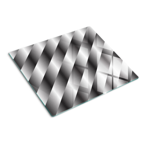 Üveg vágódeszka Geometriai minták szürke árnyalatokban