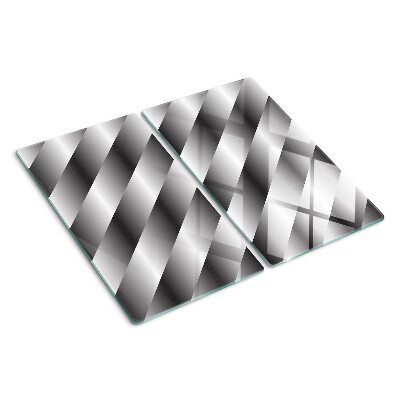 Üveg vágódeszka Geometriai minták szürke árnyalatokban