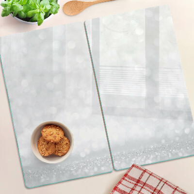 Edzett üveg vágódeszka Csillogó bokeh fényhatással