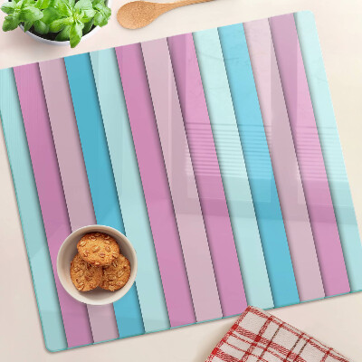 Üveg vágódeszka Geometria pasztell színekben