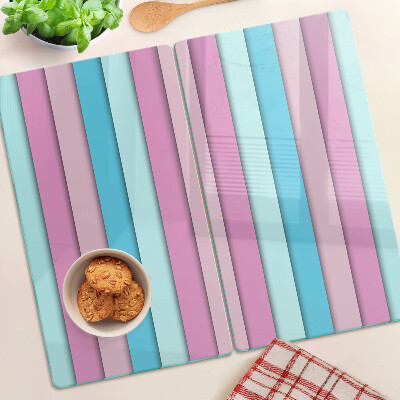 Üveg vágódeszka Geometria pasztell színekben