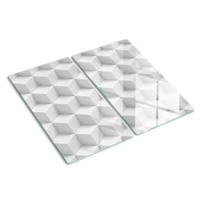 Üveg vágódeszka 3D hatszögletű minta