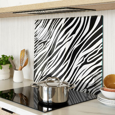 Edzett üveg vágódeszka Zebra minta