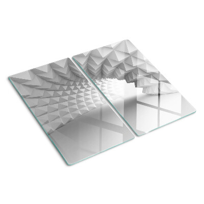 Üveg vágódeszka Geometrikus 3D minta