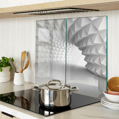 Üveg vágódeszka Geometrikus 3D minta