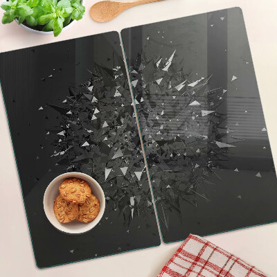 Edzett üveg vágódeszka Absztrakt geometrikus minta