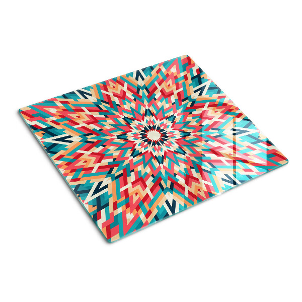 Üveg vágódeszka Többszínű mandala