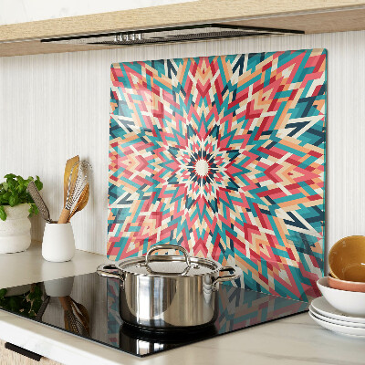 Üveg vágódeszka Többszínű mandala
