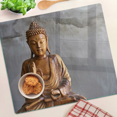 Üveg vágódeszka Buddha meditációban