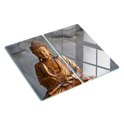Üveg vágódeszka Buddha meditációban