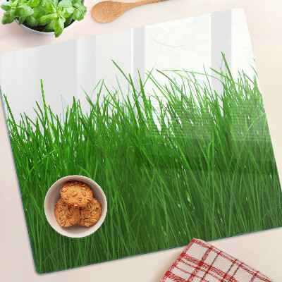 Üveg vágódeszka Fű a napon