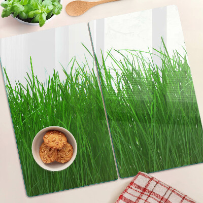 Üveg vágódeszka Fű a napon