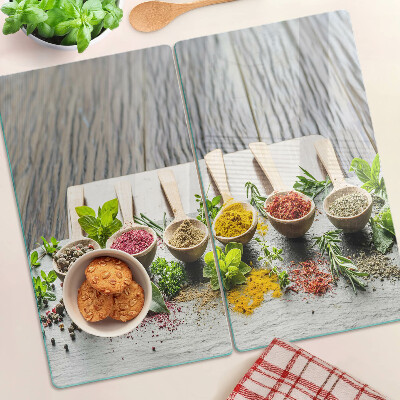 Üveg vágódeszka Fűszerek és gyógynövények
