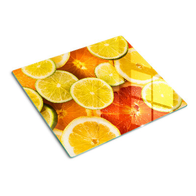 Edzett üveg vágódeszka Citrusfélék és citrusfélék