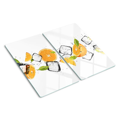 Üveg vágódeszka Citrus jéggel