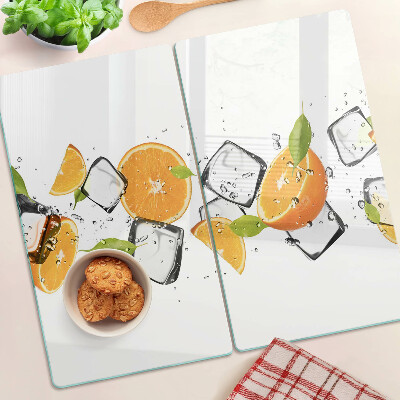 Üveg vágódeszka Citrus jéggel