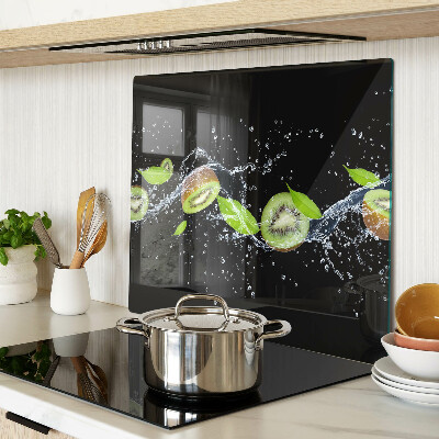 Üveg vágódeszka Kiwi vízben levelekkel