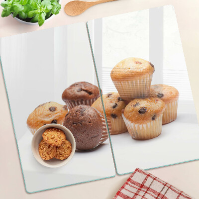 Üveg vágódeszka Csokis és vaníliás muffinok