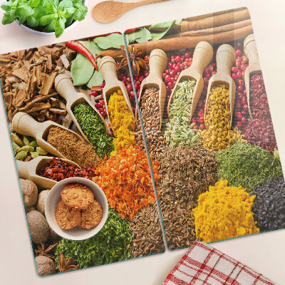 Üveg vágódeszka Fűszerek és gyógynövények
