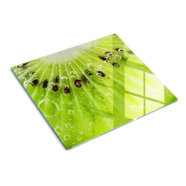 Üveg vágódeszka Kiwi vízcseppekkel