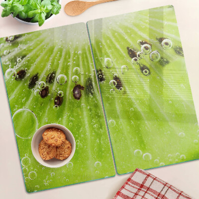 Üveg vágódeszka Kiwi vízcseppekkel