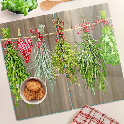 Üveg vágódeszka Gyógynövények egy szálon
