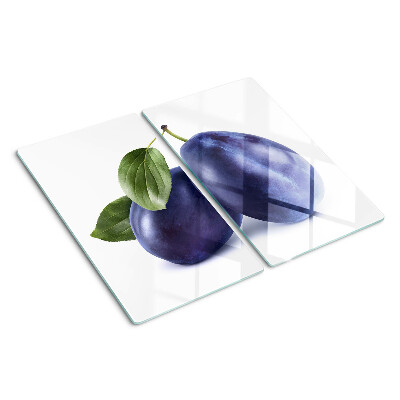 Üveg vágódeszka Szilva levelekkel