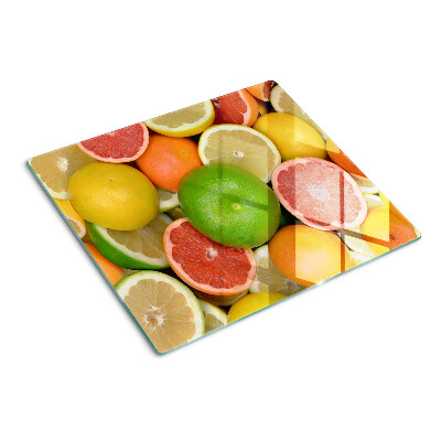Edzett üveg vágódeszka Citrusfélék színekben