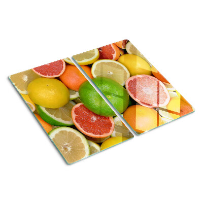 Edzett üveg vágódeszka Citrusfélék színekben