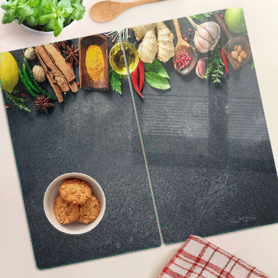 Edzett üveg vágódeszka Konyhai fűszerek és hozzávalók