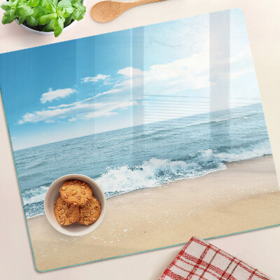 Üveg vágódeszka Strand és tenger