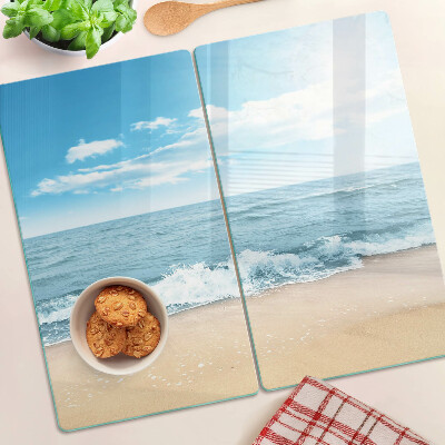 Üveg vágódeszka Strand és tenger