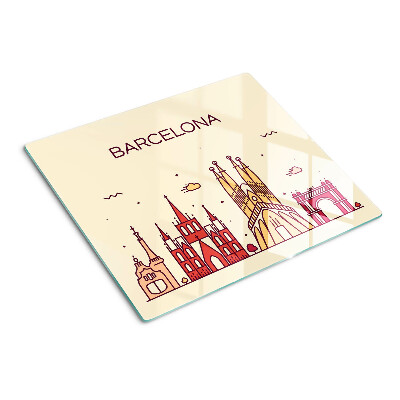 Üveg vágódeszka Barcelona és építészete