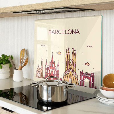 Üveg vágódeszka Barcelona és építészete